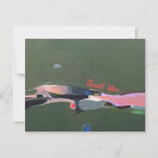 Thank You抽象芸術ア絵を描ート ノートカード (正面)