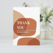 Thank You抽象芸術図形名刺 サンキューカード (スタンド正面)