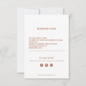 Thank You抽象芸術図形名刺 サンキューカード (裏面)