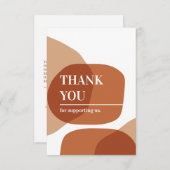 Thank You抽象芸術図形名刺 サンキューカード (正面/裏面)