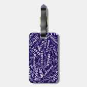 Thank You文字ラゲッジタグ数々の言語 ラゲッジタグ (裏面縦)