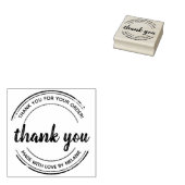Thank You文字ロカスタムゴ ラバースタンプ (押印)