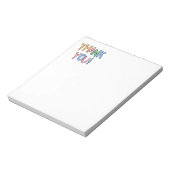 Thank You水玉模様文字式 ノートパッド (回転)