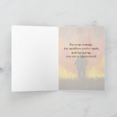 Thank You消防士Wildfire勇気の犠牲 カード (内部)