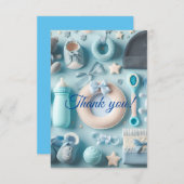 Thank You男の赤ちゃんカード サンキューカード (正面/裏面)