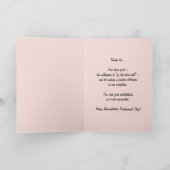 THANK YOU管理プロフェッショナルデイココア サンキューカード (内部)