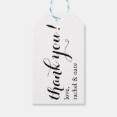 Thank You結婚式の引き出物ラベル ギフトタグ (正面)