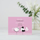 Thank You'結婚s Birds Postages ポストカード (スタンド正面)