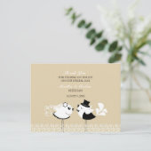 Thank You'結婚s Birds Postages ポストカード (スタンド正面)