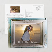 Thank You'結婚S Postgcardフレーユニークム4 ポストカード (正面/裏面)