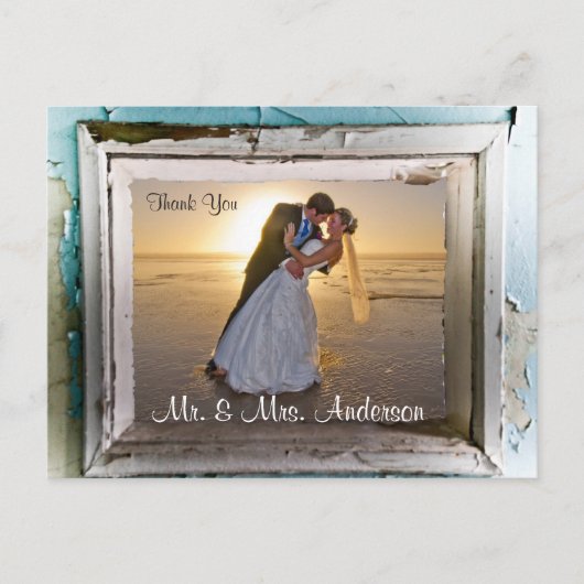 Thank You'結婚S Postgcardフレーユニークム4 ポストカード (正面)