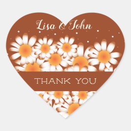 Thank You'結婚's Rustハート型封筒用シール ハートシール