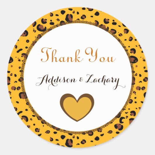 Thank You'結婚s Sticker Bride Groom金ゴールドA04 ラウンドシール (正面)