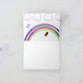 Thank You蝶ノートカード カード (内部)