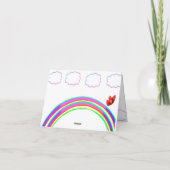 Thank You蝶ノートカード カード (裏面)