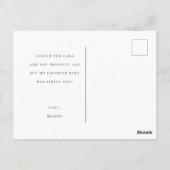 Thank You誕生日フォトポストカード ポストカード (裏面)