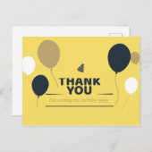 THANK YOU誕生日 ポストカード (正面/裏面)