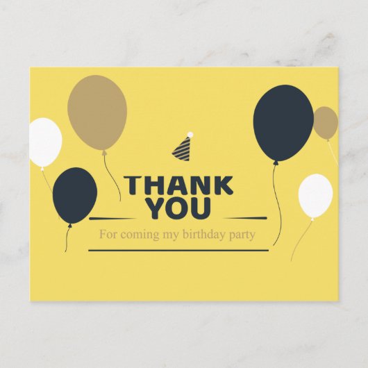 THANK YOU誕生日 ポストカード (正面)