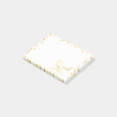 Thank You金ゴールドハート ポストイット (アングル)