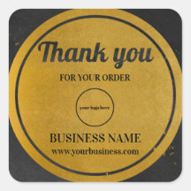 Thank You金ゴールドブラックビジネス企業の