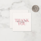 Thank You | ご注文に感謝の気持ちを込めて クリーム色のカード ノートカード (正面/裏面インサイチュ)