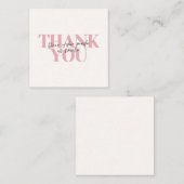 Thank You | ご注文に感謝の気持ちを込めて クリーム色のカード ノートカード (正面/裏面)