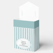 Thank You – アクアシンプルストライプ フェイバーボックス (オープン)