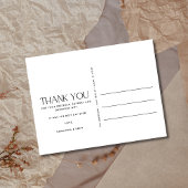 Thank You エレガントシンプル結婚 Photo Postcard ポストカード
