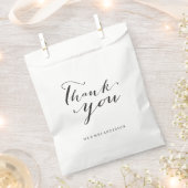 Thank You クラシック Script Writhl Name 結婚's フェイバーバッグ (クリップ留めされた状態)