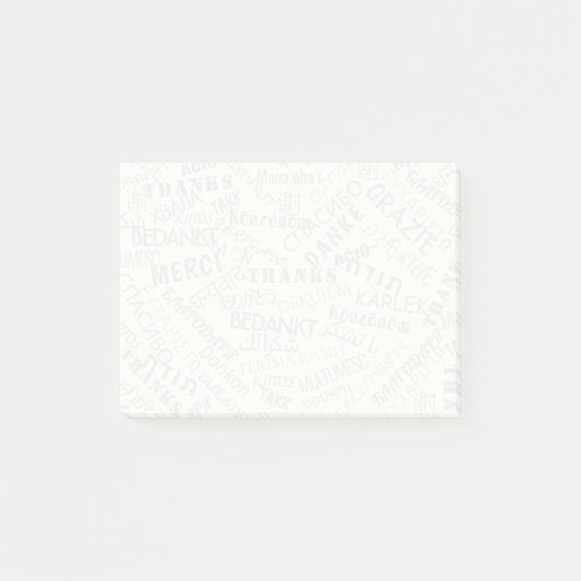 THANK YOU テキスト付箋 Post-it® Notes ポストイット (正面)