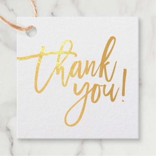 THANK YOU モダン HANDLETTERED TYPE書's フェイバータグ (正面)