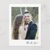 Thank You モダン Vertical Photo結婚's ポストカード (正面)