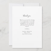 Thank You モダン Vertical Photo Baby Shower (裏面)