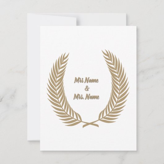 Thank you 出欠カード (裏面)