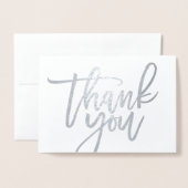 Thank You 実在 Foil Scriptスタイル3 箔カード (封筒付き正面)
