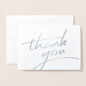 Thank You 実在 Foil Scriptスタイル7 箔カード (封筒付き正面)
