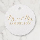 THANK YOU 実在 White Gold Foilハート結婚s フェイバータグ (裏面)