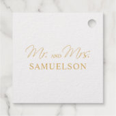 THANK YOU 実在 White Gold Foilハート結婚s フェイバータグ (裏面)