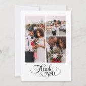 Thank You 数々のハート結婚 Photo サンキューカード (正面)