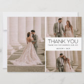 Thank You 数々の Photo Collage結婚's (正面)