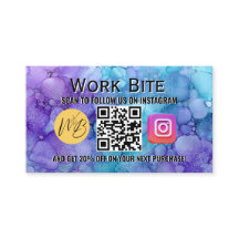 Thank You 水彩 ビジネス インスタグラム QRコード