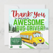 Thank You 素晴らし Bus Driver カード (正面)
