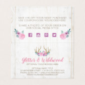 Thank You 素朴 Wood & Waterカラーフローラ〔雄ジカの〕枝角 (内部フラット)