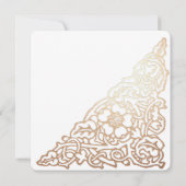 Thank You 結婚'sカスタム Square Large Photo Card ノートカード (裏面)