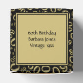 Thank You 60th Number Pattern金ゴールド/ブラック フェイバーボックス (上部)