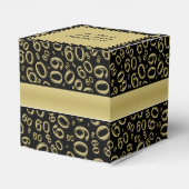 Thank You 60th Number Pattern金ゴールド/ブラック フェイバーボックス (裏面サイド)