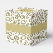 Thank You 60th Number Pattern金ゴールド/白 フェイバーボックス (裏面サイド)