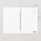 Thank You 65 Number Pattern Black/White ポストカード (裏面)