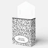 Thank You 65th Birthday Black/White Number Pattern フェイバーボックス (オープン)
