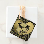 Thank You 90th Number Pattern金ゴールドとBlack SQ フェイバータグ (インサイチュ)